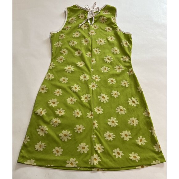 The Original Inc Vintage Mini Dress in Green Floral - Picture 2 of 4